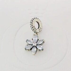 2022 New Sparkling Herbarium Cluster Dangle Charm,Pandora Charm,Sterling Silver